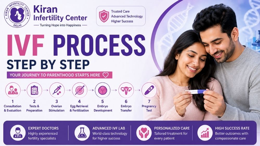 IVF Process Step by Step: Complete Guide to IVF Treatment in Delhi (2026)